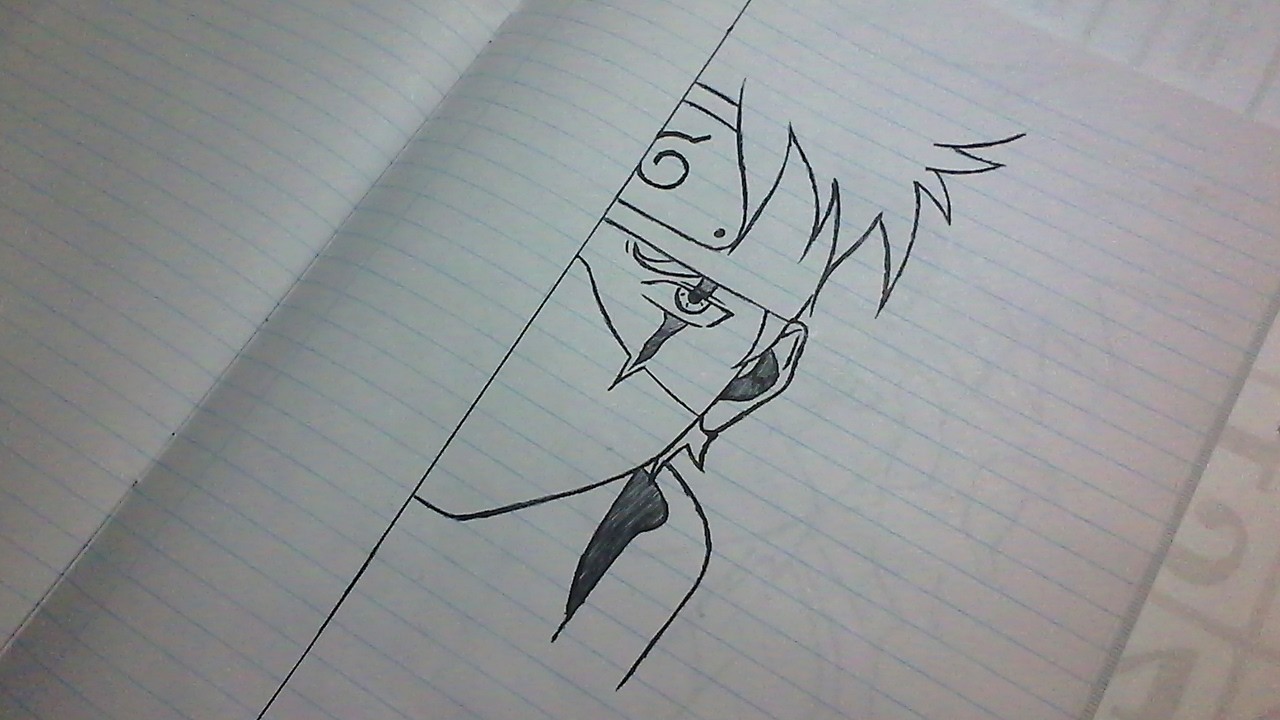 How to Draw Kakashi Hatake Step by Step | Easy Naruto Drawing Tutorial for Beginners
