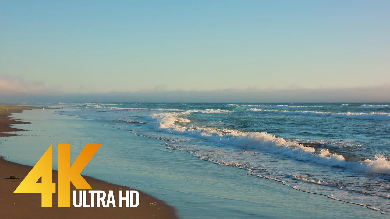 Evening Ocean Waves - [4K/60FPS] Relaxation Video of Coastal Oregon- Ocean Footage with Waves Sounds