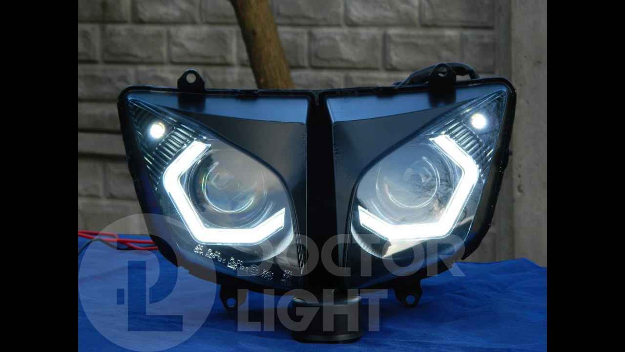 Honda CBF 600 Reflektor FULL LED Soczewki + podkowy  (DOCTOR LIGHT)