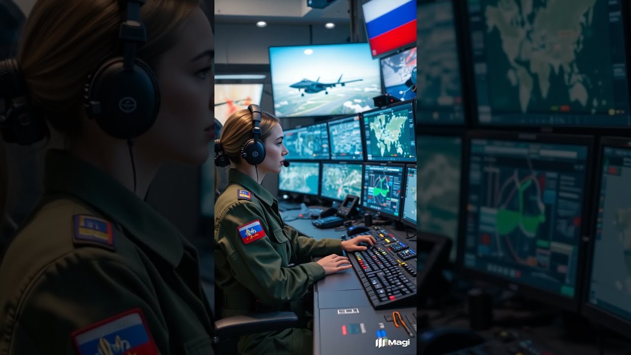 Russian Female Drone Pilot &ndash; Focus and Power in Modern Military Operations!#shorts #war #ai #army