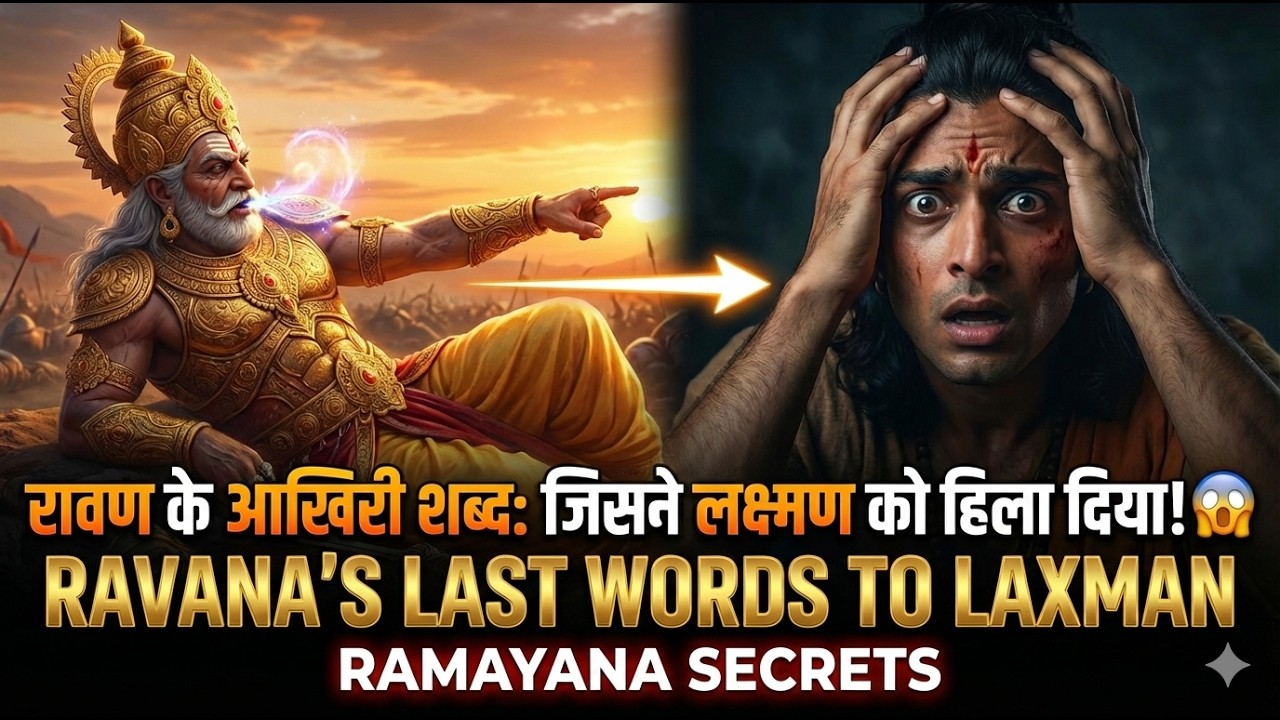 रावण के आखिरी शब्द जिसने लक्ष्मण को हिला दिया! 😱 | Ravana's Last Words to Laxman | Ramayana Secrets