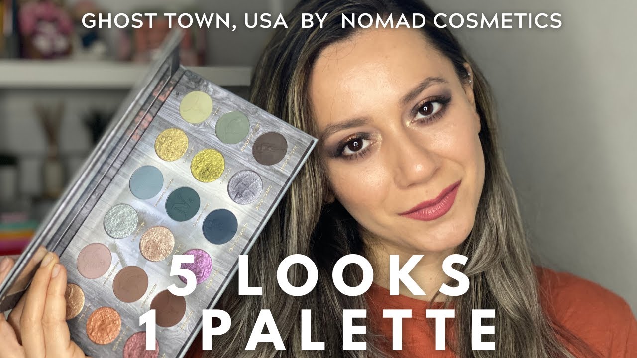 NOMAD COSMETICS GHOST TOWN, USA | 5 looks 1 Palette ✨