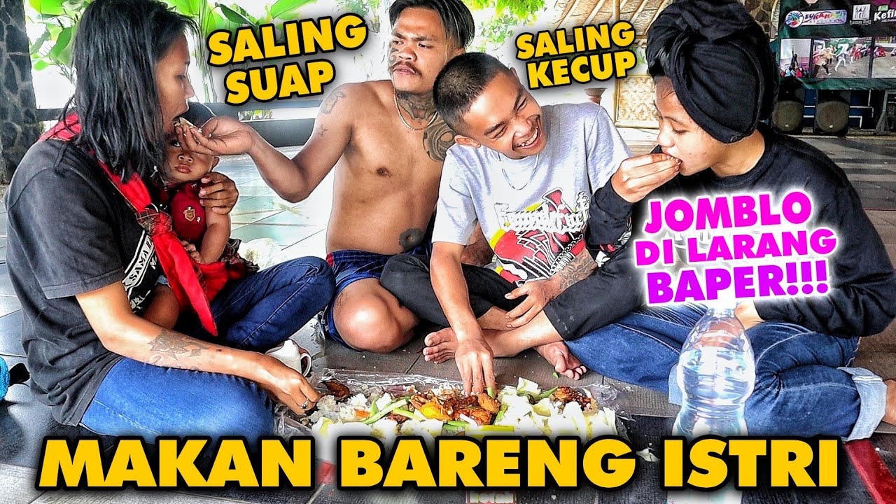 DOUBLE DATE BOS!! MAKAN NASI BARENG ISTRI - SALING SUAP SALING KECUP