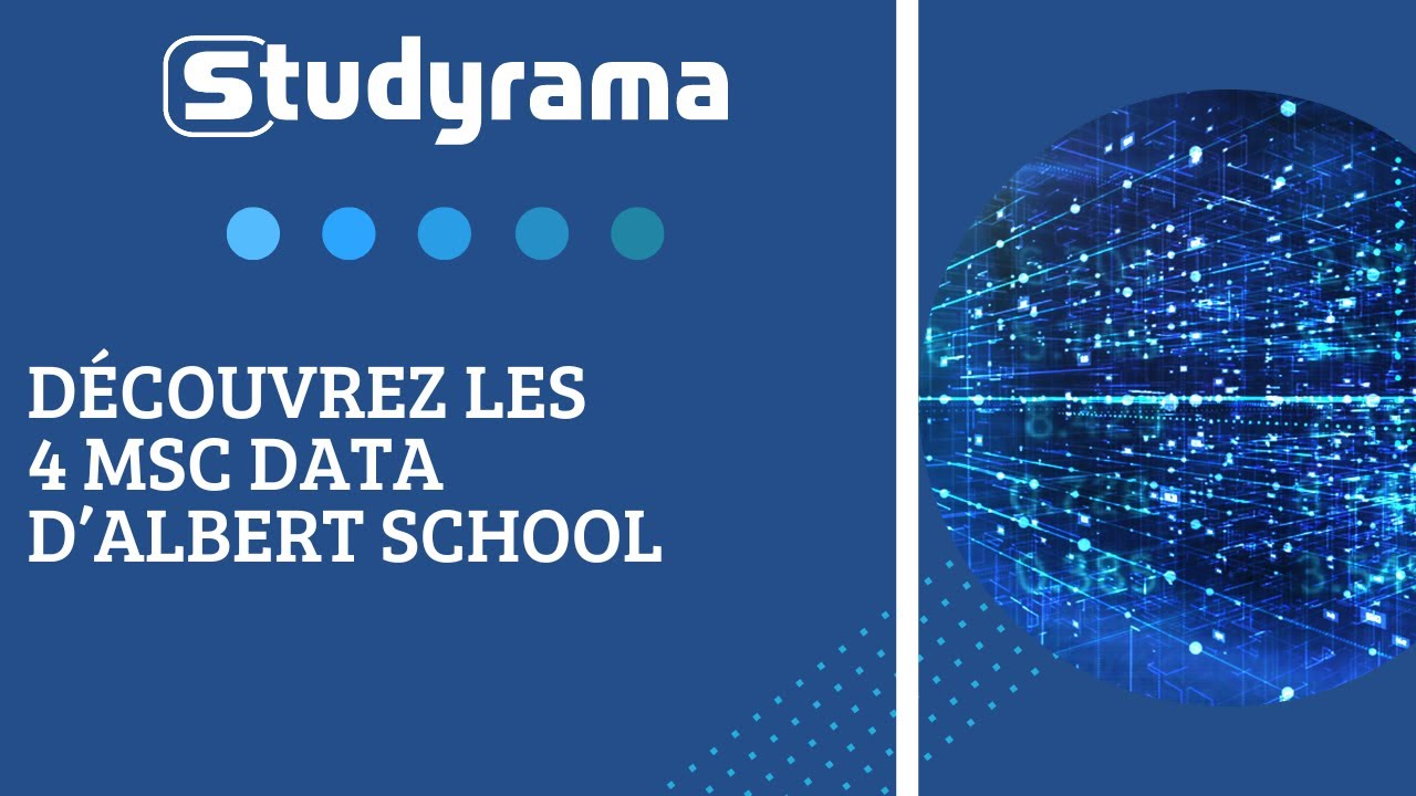 Découvrez les MSc Data d'Albert School : insertion garantie...
