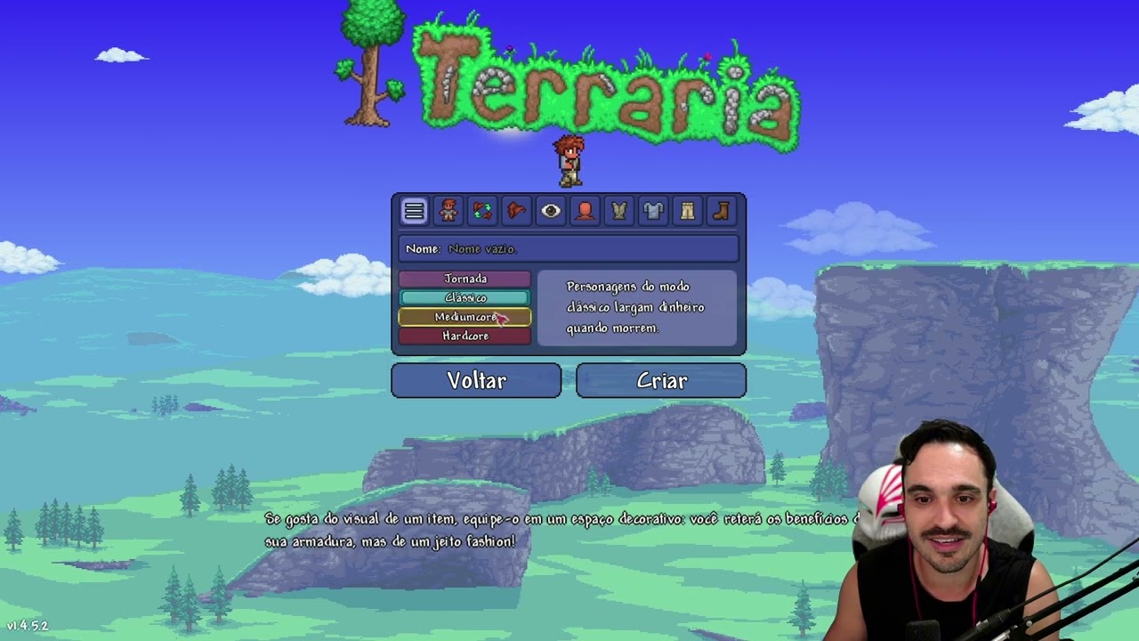 Heitir jogando Terraria