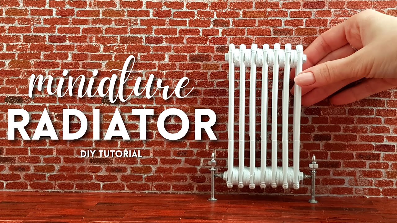 Easy DIY MINIATURE RADIATOR | How to make a MINIATURE RADIATOR for DOLLS and BARBIE | 1:6 furniture