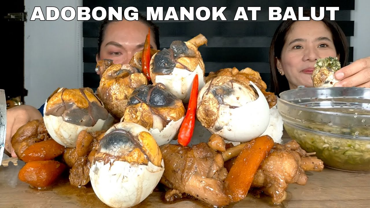 ADOBONG MANUK AT BALOT | MUKBANG PHILIPPINES | BALUT MUKBANG
