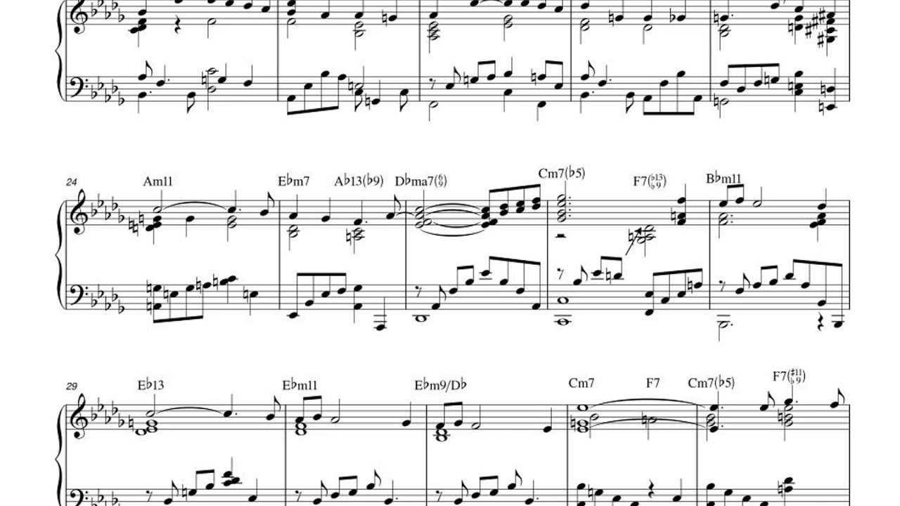 A Time For Love. Arranged for solo piano.