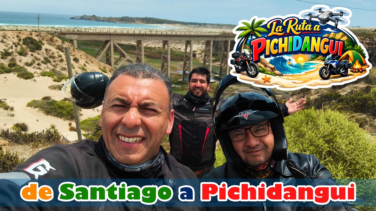🏍️ De Santiago a Pichidangui en Moto | Camping, Playa y Ruta con Amigos 🌊🔥 - Claudio en Ruta