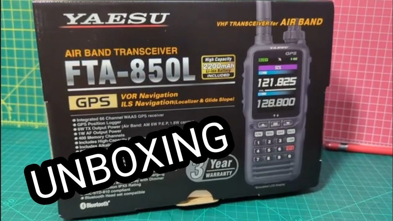 YAESU FTA-850 AIR BAND RADIO - UNBOXING