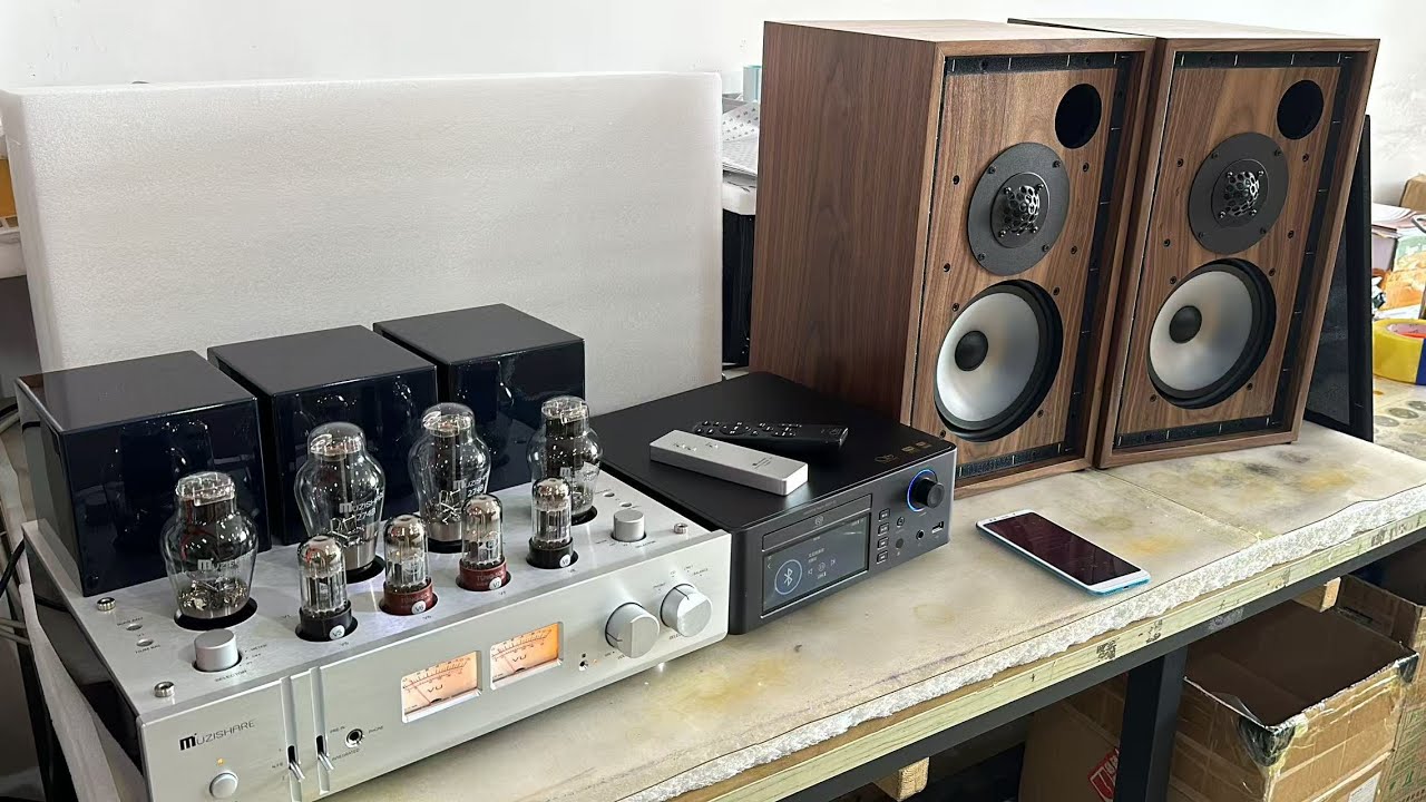 Muzishare X9 Amp&Shanling SCD1.3 CD player&SoundArtist LS5/9 Speakers#amplifier #trending