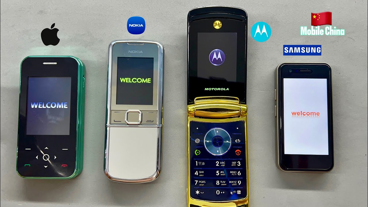 Outgoing Call from Samsung S24Ultra on Motorola Razr V8 Vs Nokia 8800 Vs i18pro Mobile Phones China