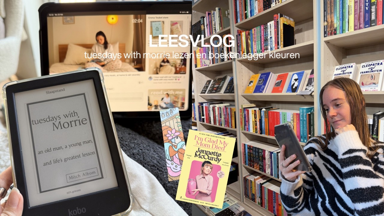 leesvlog | tuesdays with morrie lezen en boekenlegger kleuren