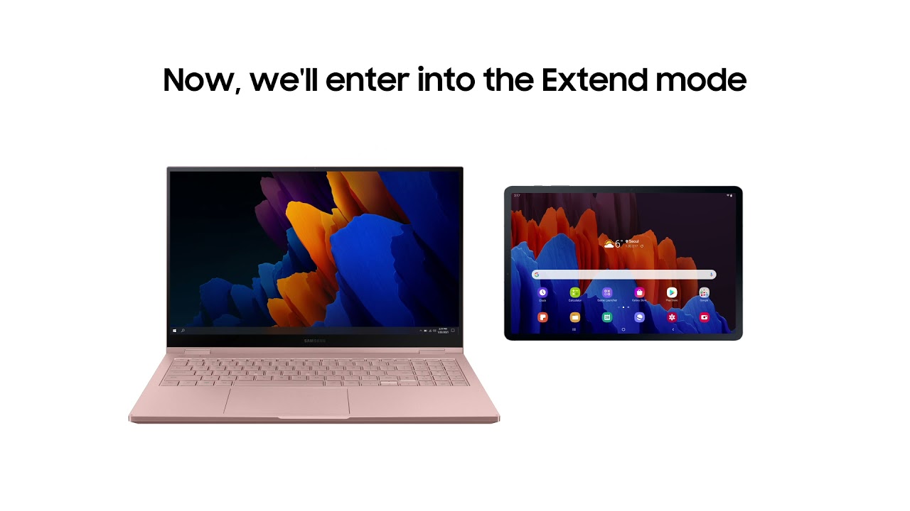 Galaxy Book Series: How to use Second screen using Galaxy Tab S7 | S7+ | Samsung