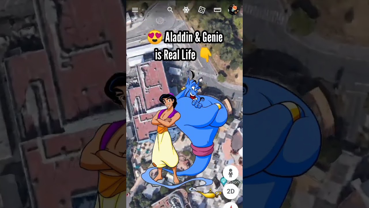🤯 I Found Aladdin & Genie is Real Life On Google Map And Google Earth 🌎 #aladdin #shortsvideo #earth