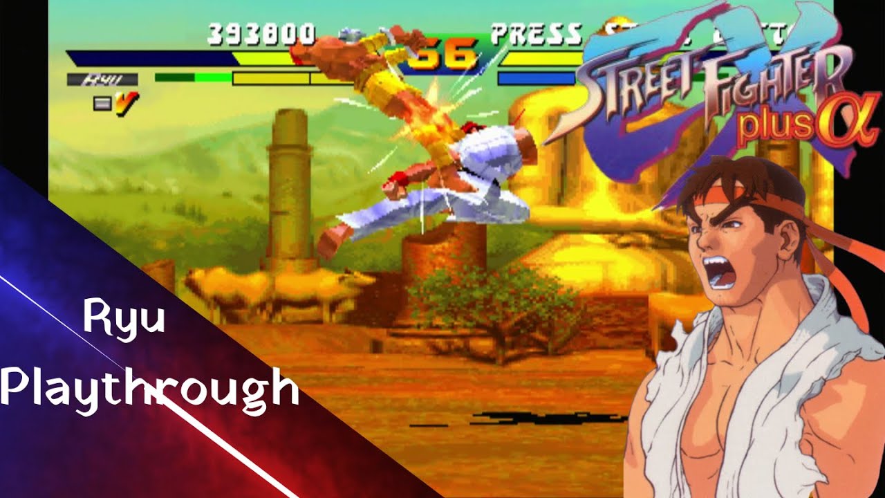 Street Fighter EX plus A - Ryu Playthrough (PS1)