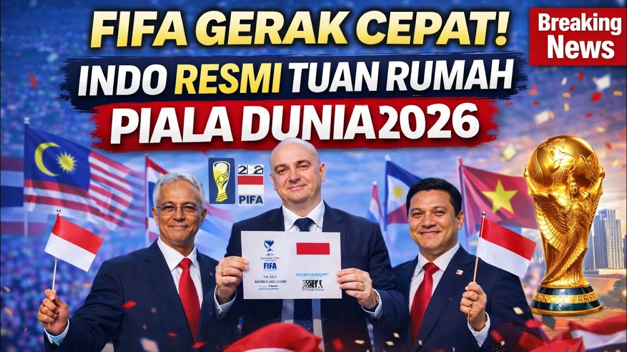 FIFA Bergerak Cepat! Indo Resmi  Jadi Tuan Rumah Piala Dunia 2026 Negara ASEAN Dukung indo