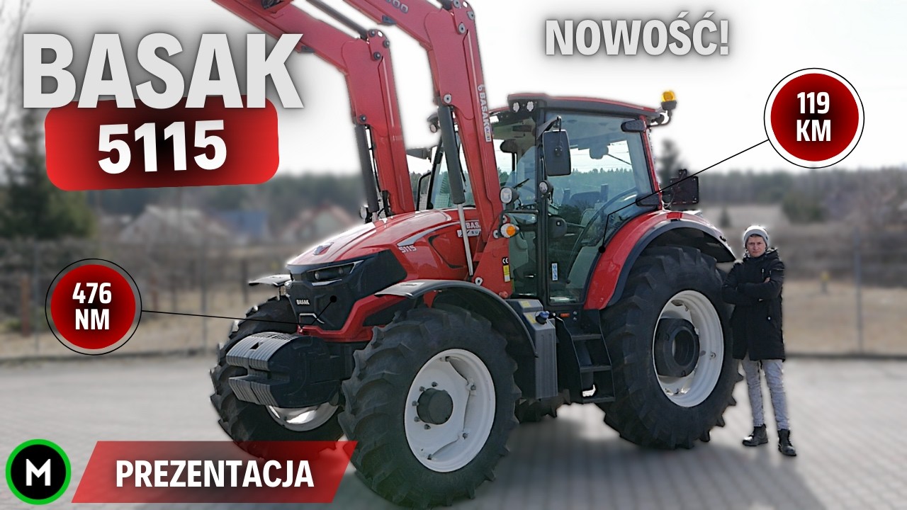 BASAK 5115 - obok tego ciągnika nie ma co przechodzić obojętnie | Prezentacja / test ciągnika