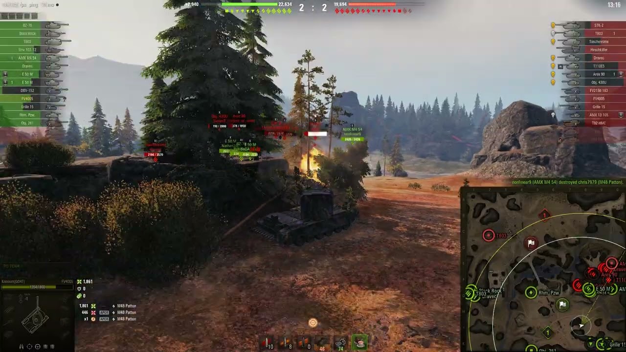 FV4005 11388 Damage 7 shots
