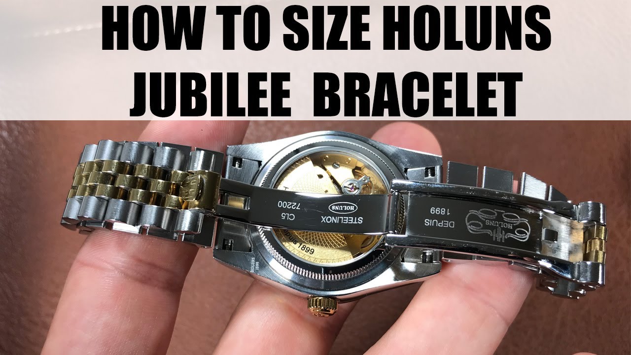 How To Size Holuns Datejust Jubilee Style Bracelet | Datejust Homage Resizing Tutorial