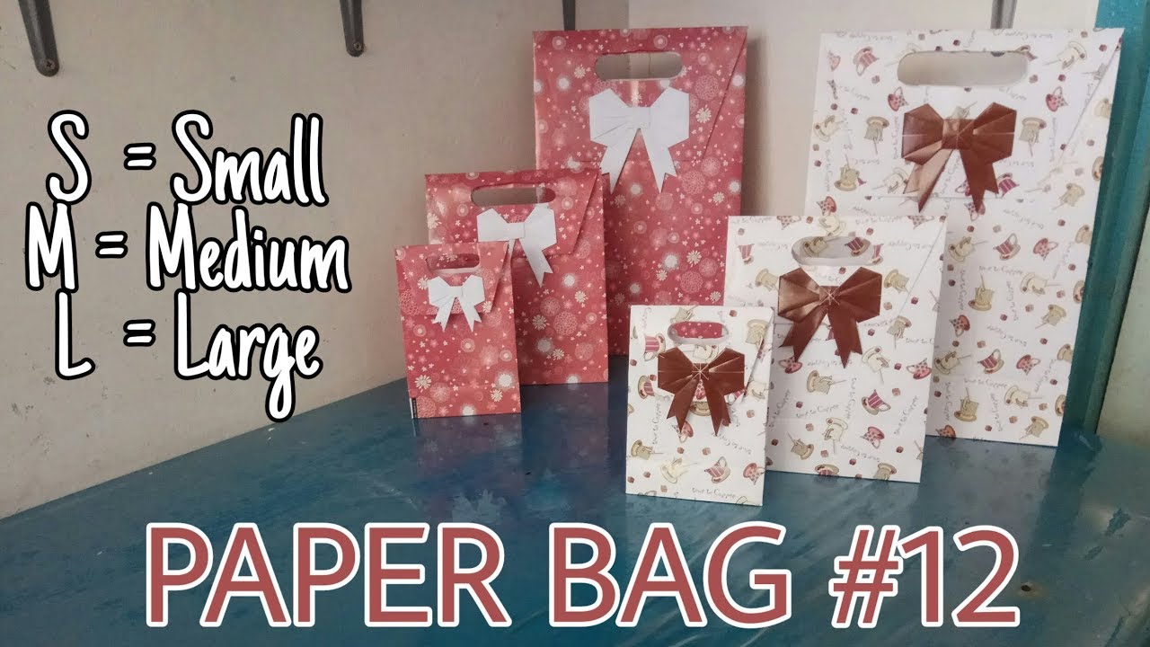 Paper Bag #12 - Paper bag dari kertas kado versi lengkap ( Small, Medium, Large)