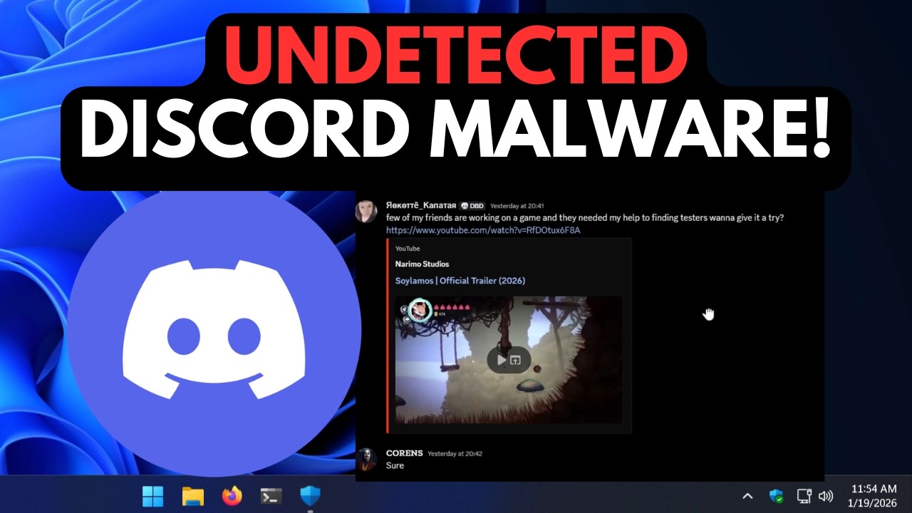 Необнаруживаемое вредоносное ПО для Discord