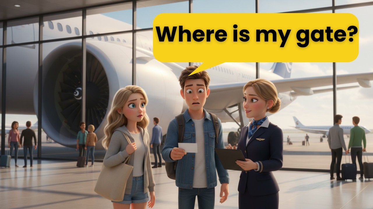 English at the Airport | Slow English Listening Practice for Beginners.