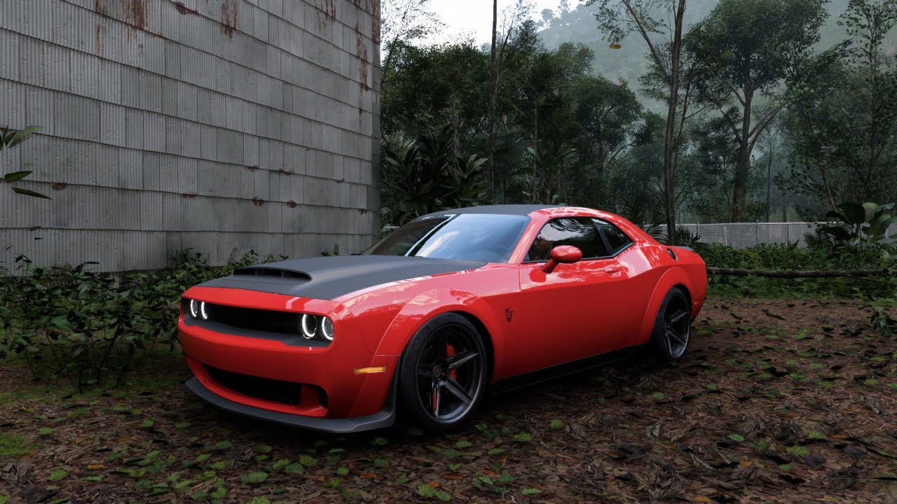 RED DODGE CHALLENGER SRT DEMON 2018 | Forza Horizon 5 Gameplay .