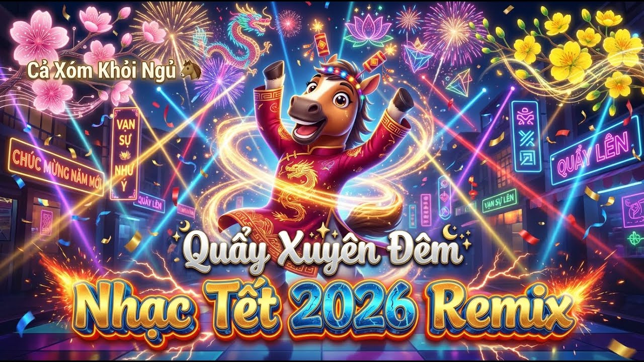 Mở Nhạc Này Lên Cả Xóm Khỏi Ngủ 🐎 Nhạc Tết 2026 Remix Cực Gắt - Quẩy Xuyên Đêm