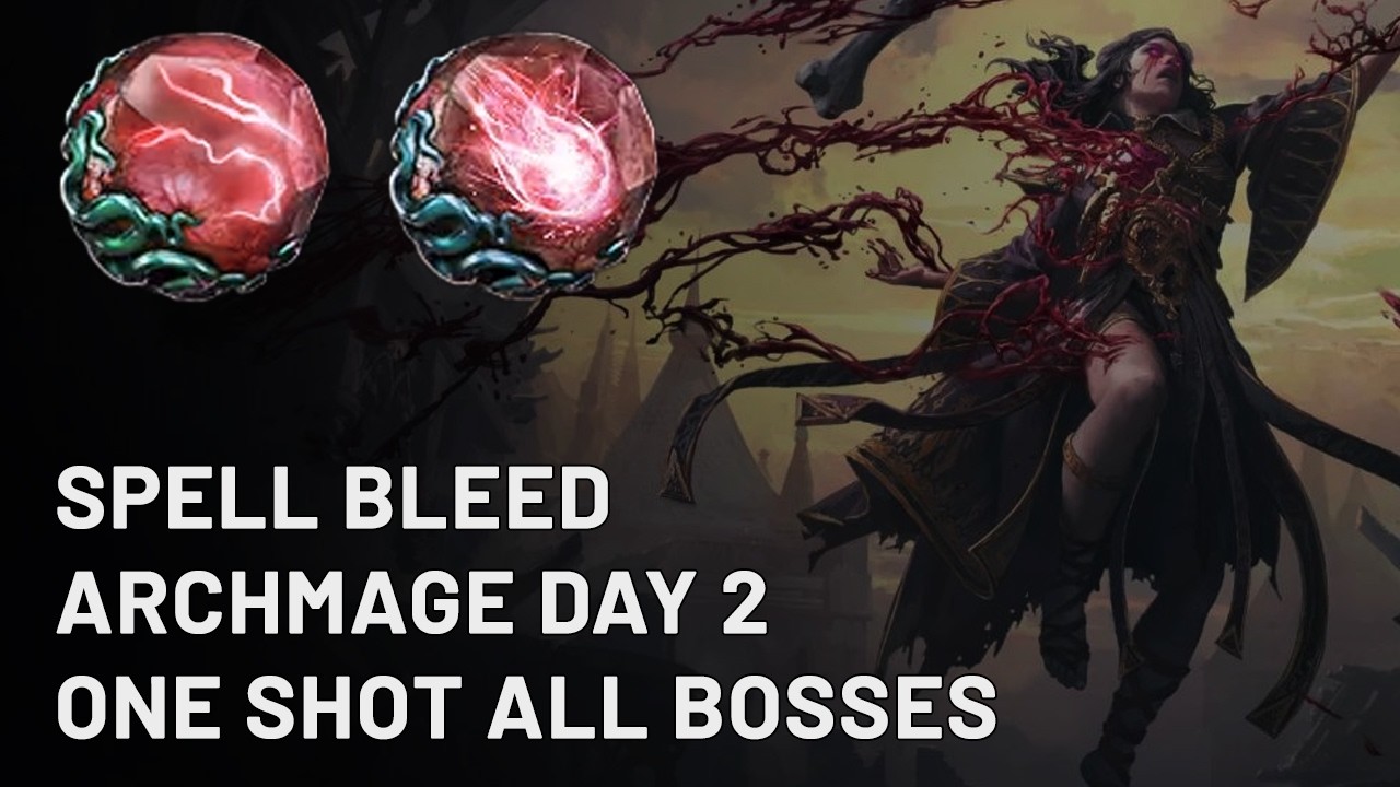 Spell Bleed Blood Mage - Day 2 | Archmage + MoM | Path of Exile 2 - 0.5