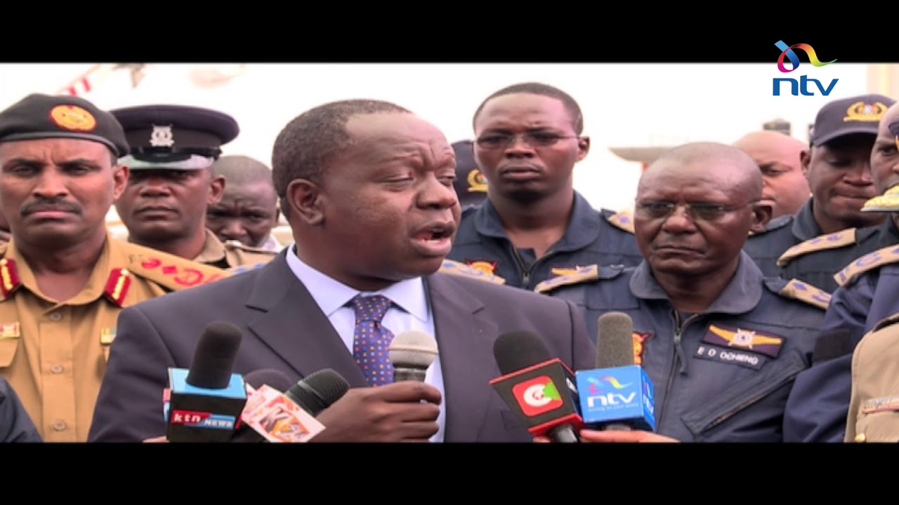 Kenya Police Air Wing displays its three new ksh. 3b choppers