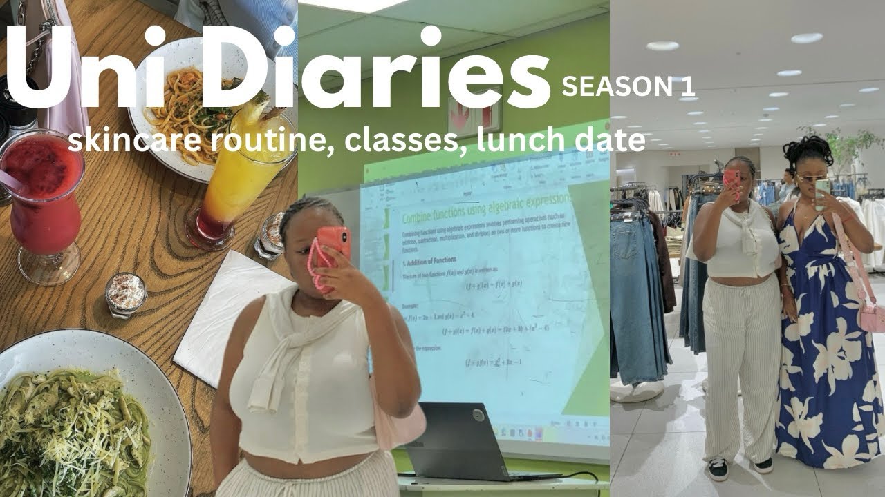 UNI DIARIES EP.2 | Productive Day at Uni, Classes, Lunch Date + Skincare Routine.