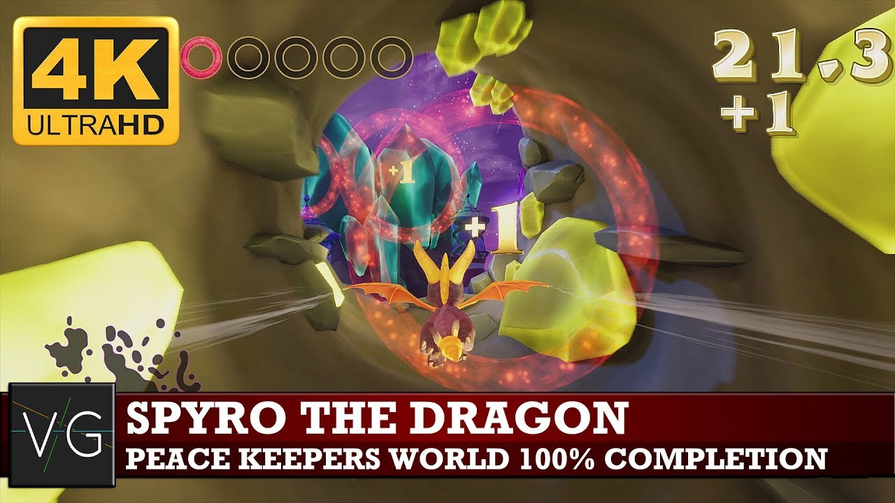 Spyro the Dragon: Peace Keepers World 100% Completion (All gems, dragons, skill points and eggs)