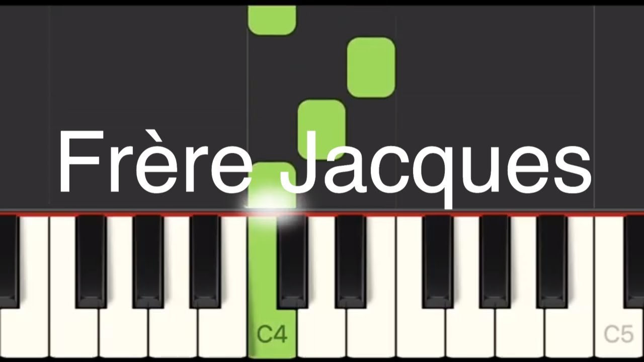 Comptine -Frère Jacques - Very Easy Piano Tuto