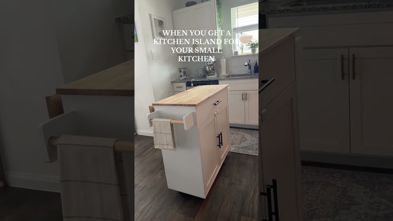 Get an Ideal Kitchen Island for Your Small Kitchen #fyp