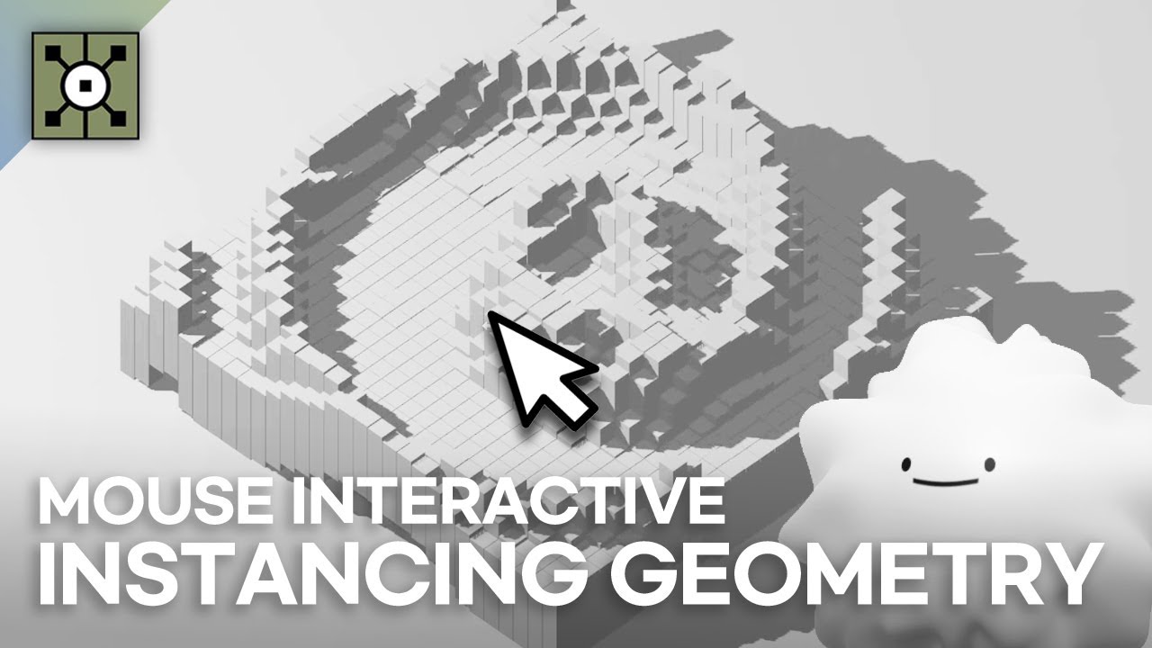 Создание экземпляров геометрии с помощью мыши в Touchdesigner (субтитры к уроку по Touchdesigner)