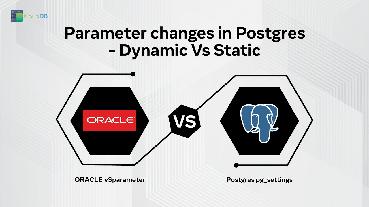 Postgres Parameter Changes - Oracle Vs Postgres series #oracledba