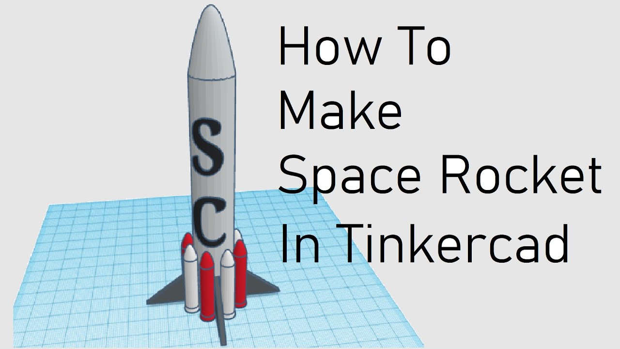 (#4) Tinkercad Space  Rocket | How To make Space Rocket on Tinkercad |
