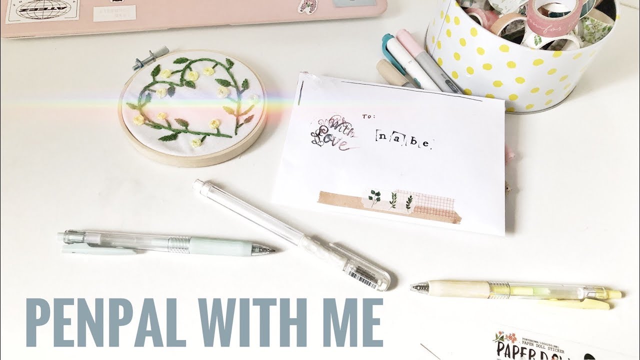 💌  kpop penpal with me // minimal pastel theme 🍡