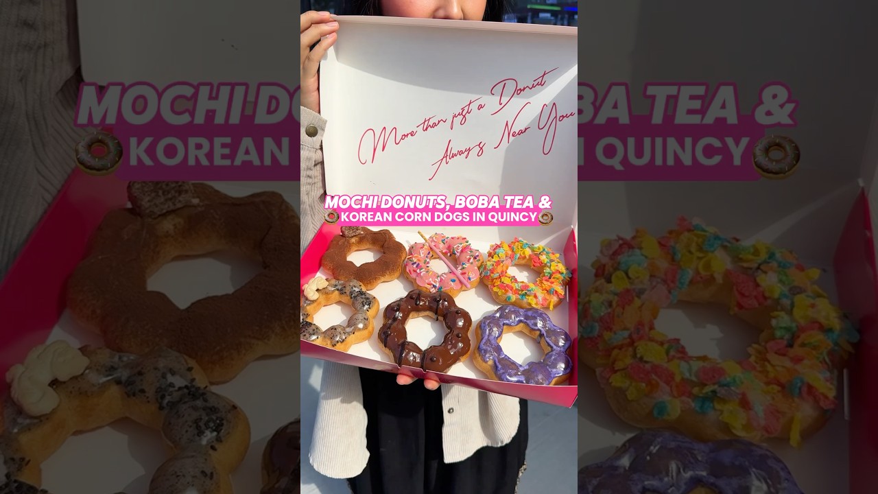 Mochi donuts, boba, Korean corn dogs in Boston (Mochinut and Onezo) #foodie #boston