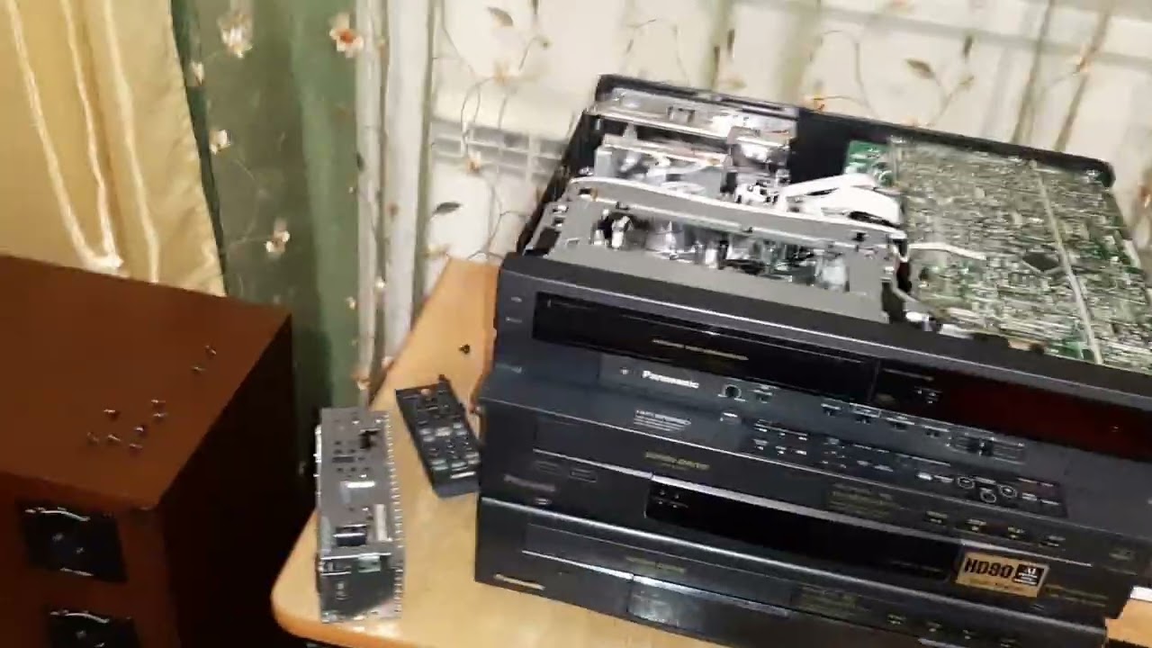 обзор HIFI  стерео видеомагнитофона PANASONIC f55 ee.