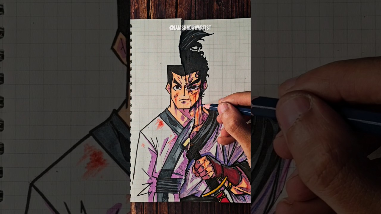 Drawing Your Childhood  Favorite  Characters ✨️ ( Samurai jack )