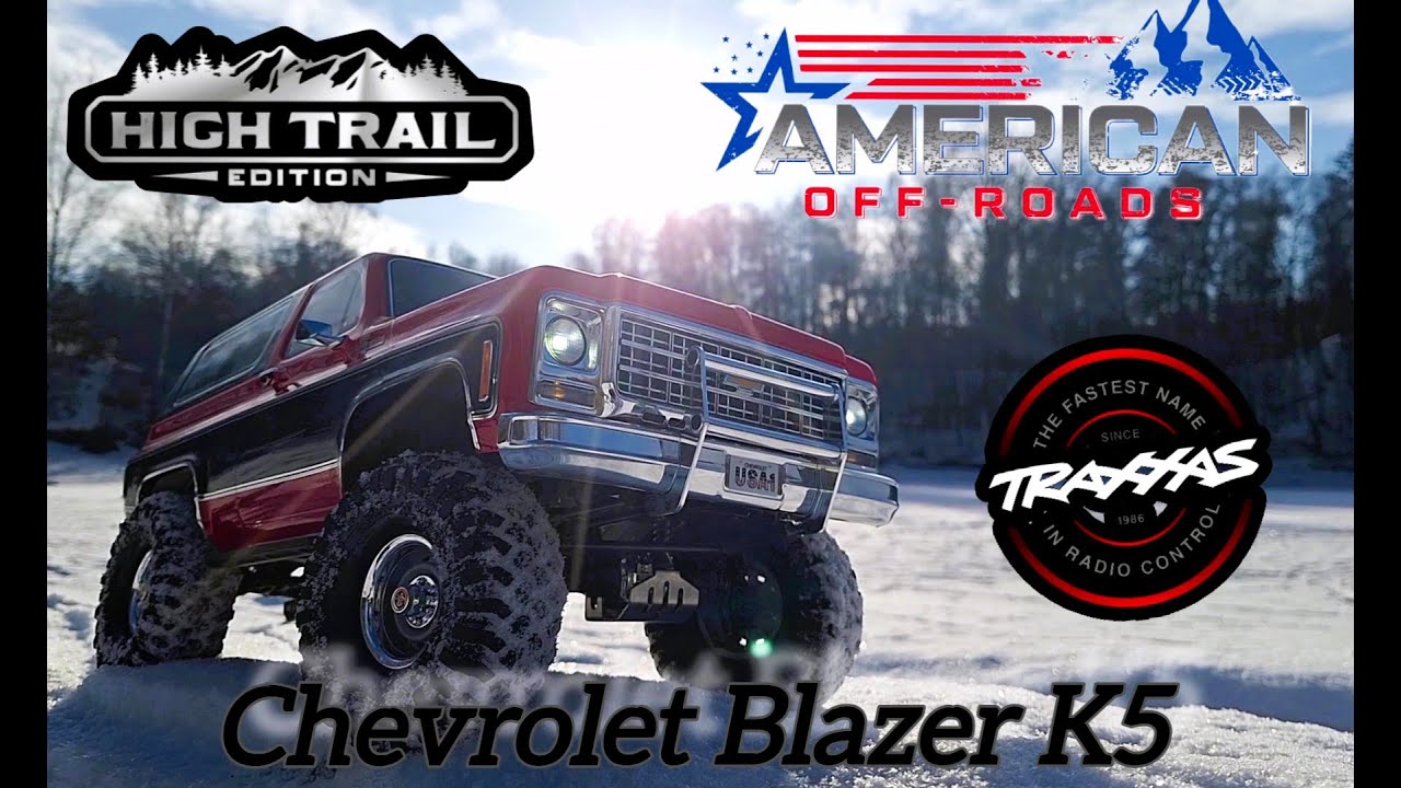 RC TRX-4 Chevy Blazer K5 winter offroad and new interior #rccar #rcoffoad #rccrawler #chevy #traxxas