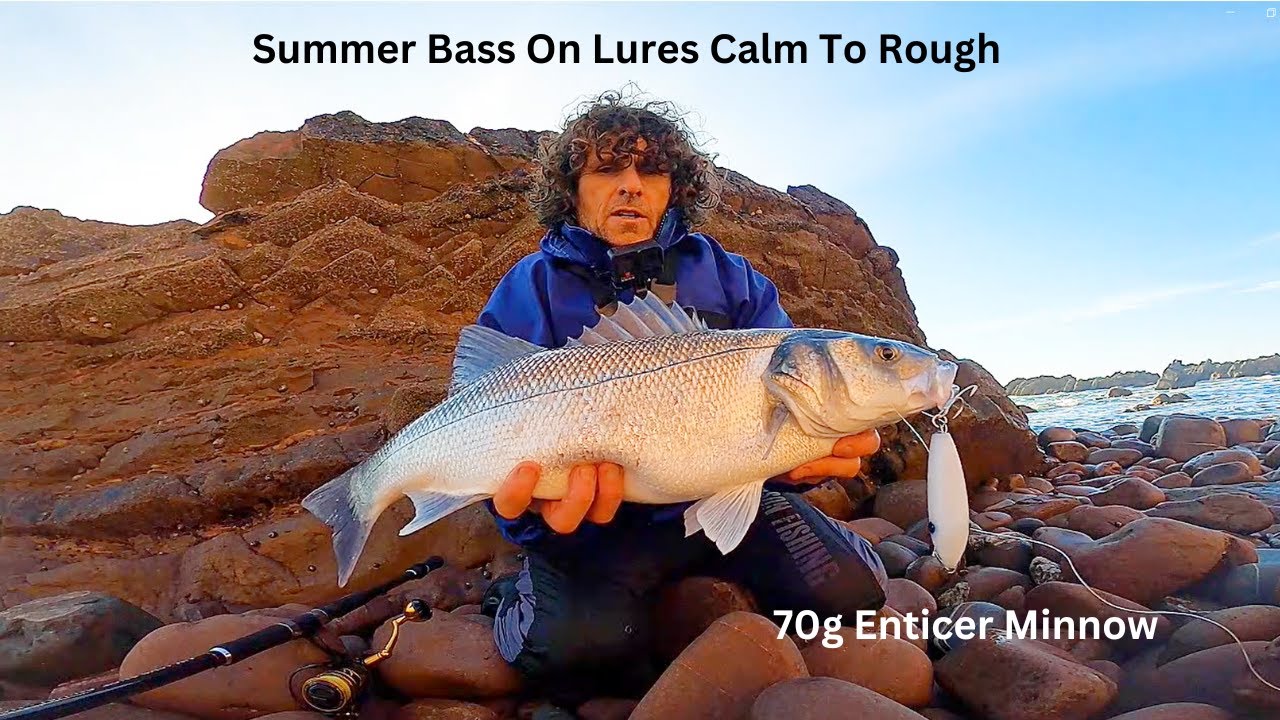 Bass fishing with lures! Choosing the right lure for rough and calmer conditions!