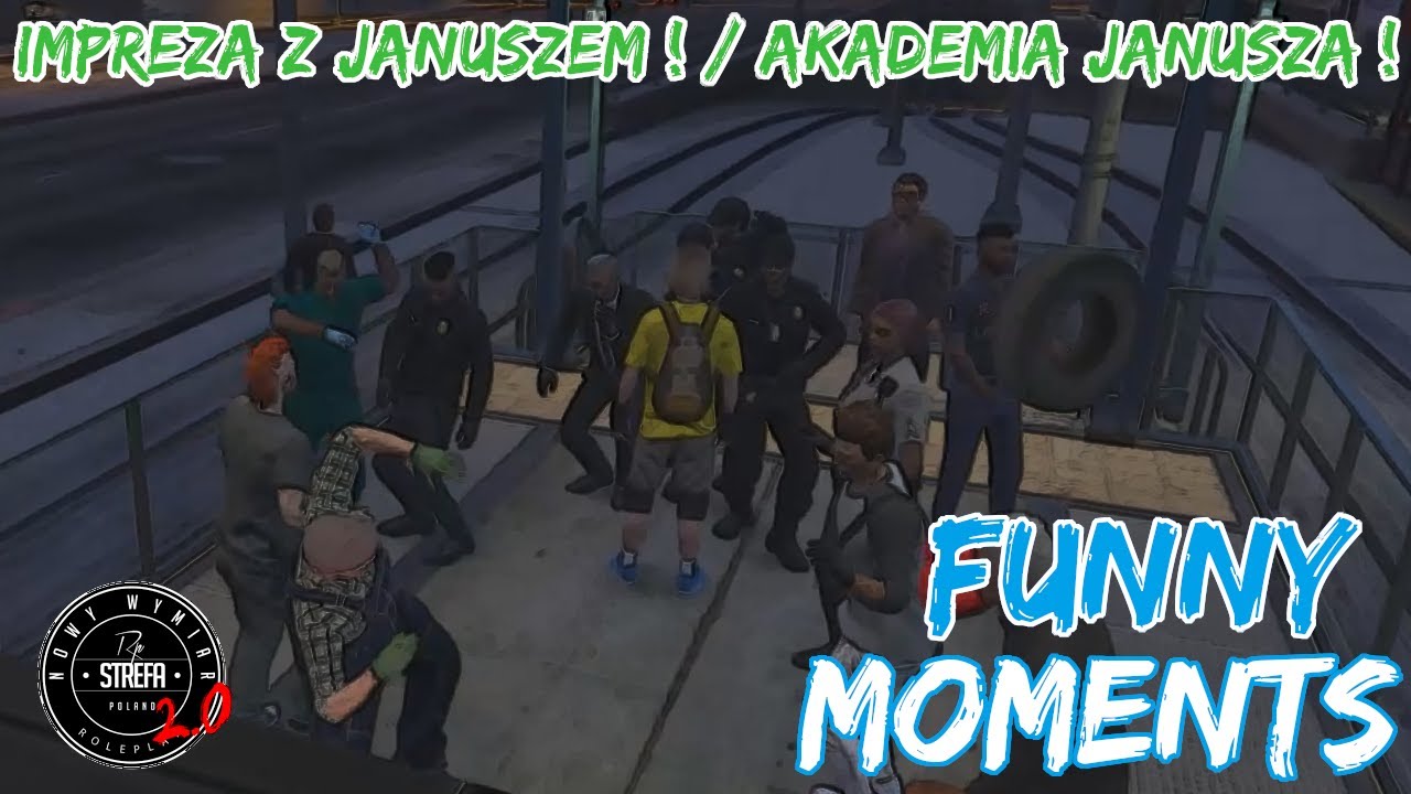 😂 Funny Moments #10 - ( Impreza z Januszem ! / Akademia Janusza ! ) || StrefaRP.pl ! 🔥