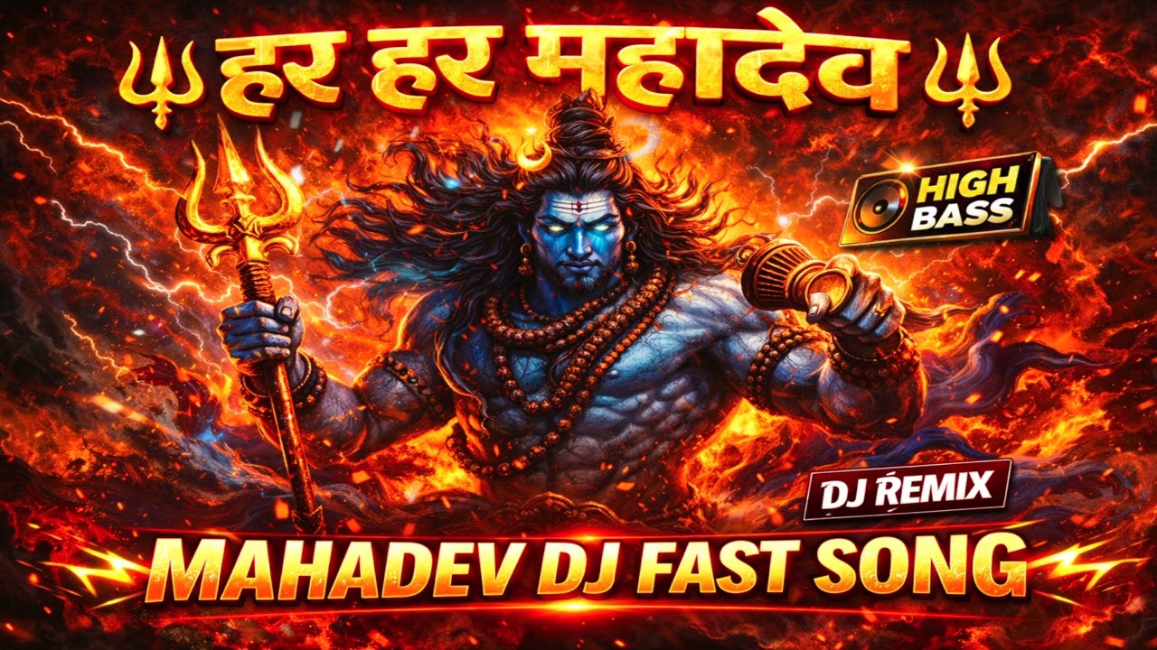 🔥 बम बम भोलेनाथ 🔱 | Bholenath DJ Fast Song | Har Har Mahadev DJ Remix 2026