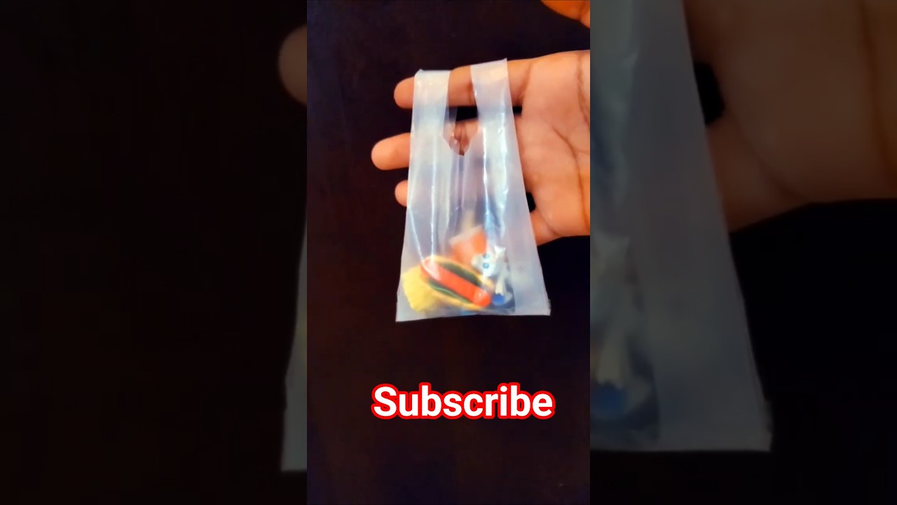 Cute mini plastic shopping bags | Fun craft