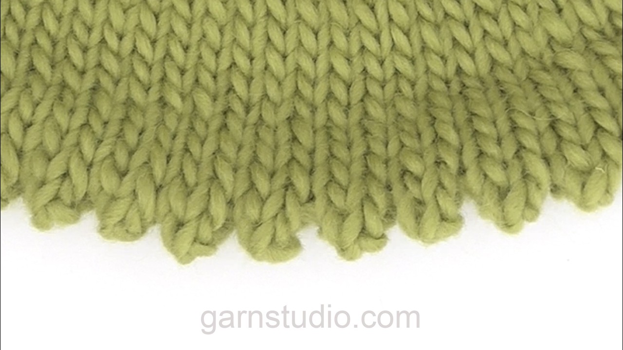 How to knit a hem with picots along the edge