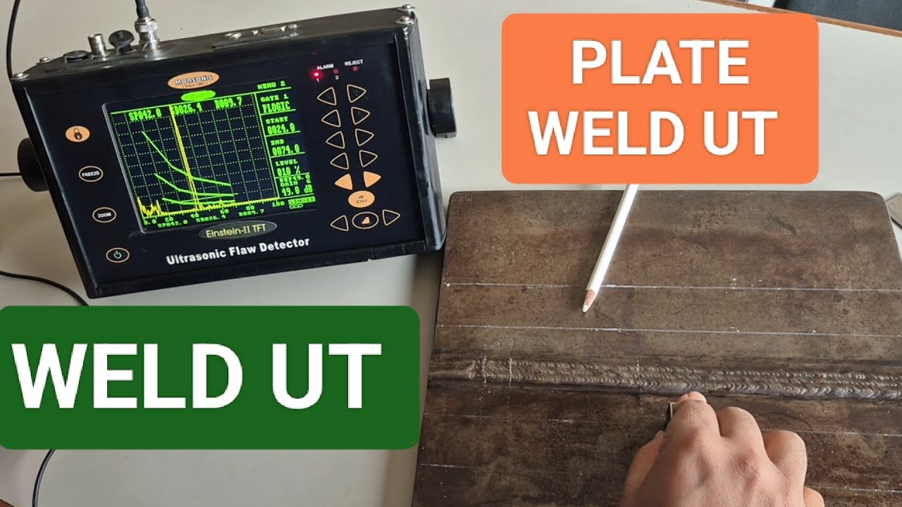 WELD UT (PLATE) #ANGLE PROBE UT #SHEAR WAVE UT # Ultrasonic Testing 