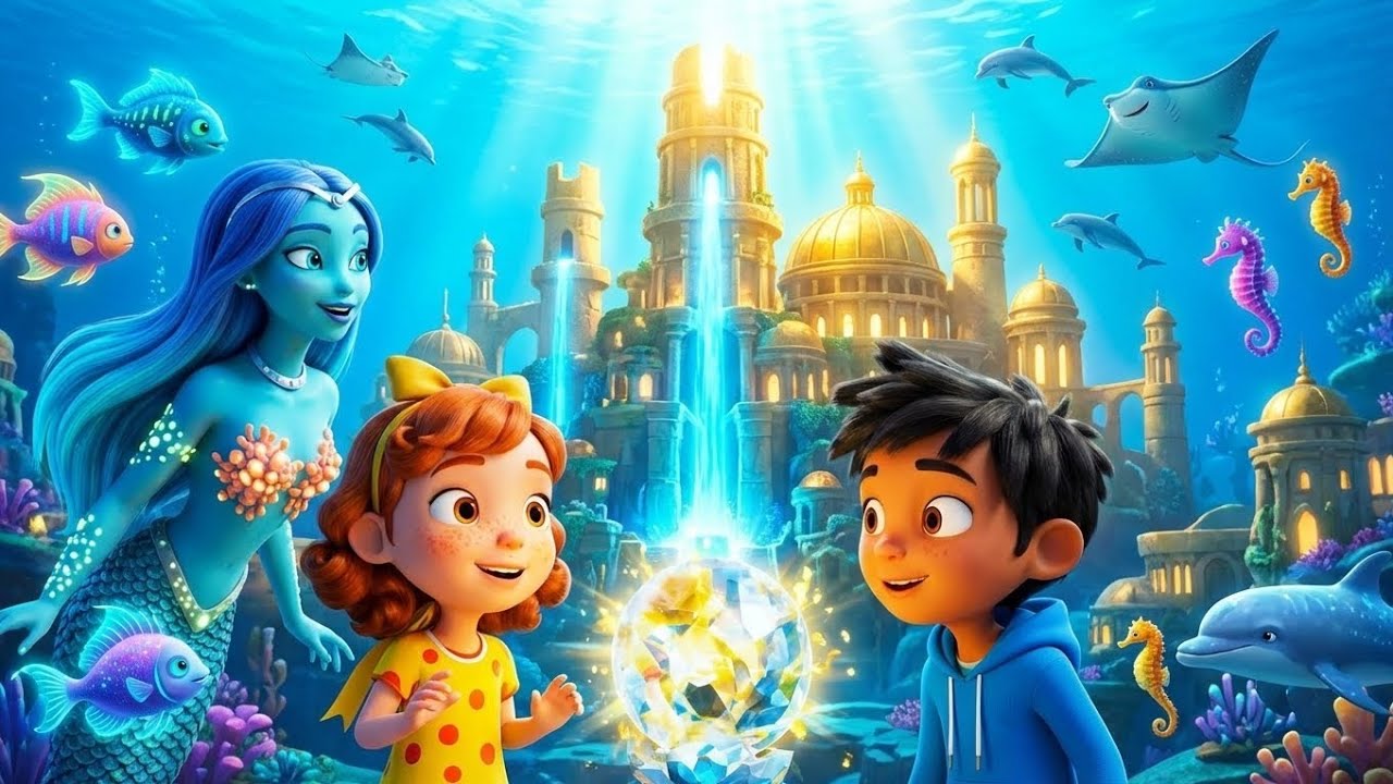 The Lost City of Atlantis  Pixar Style 3d Cartoon #Magic #Fantasy #Adventure